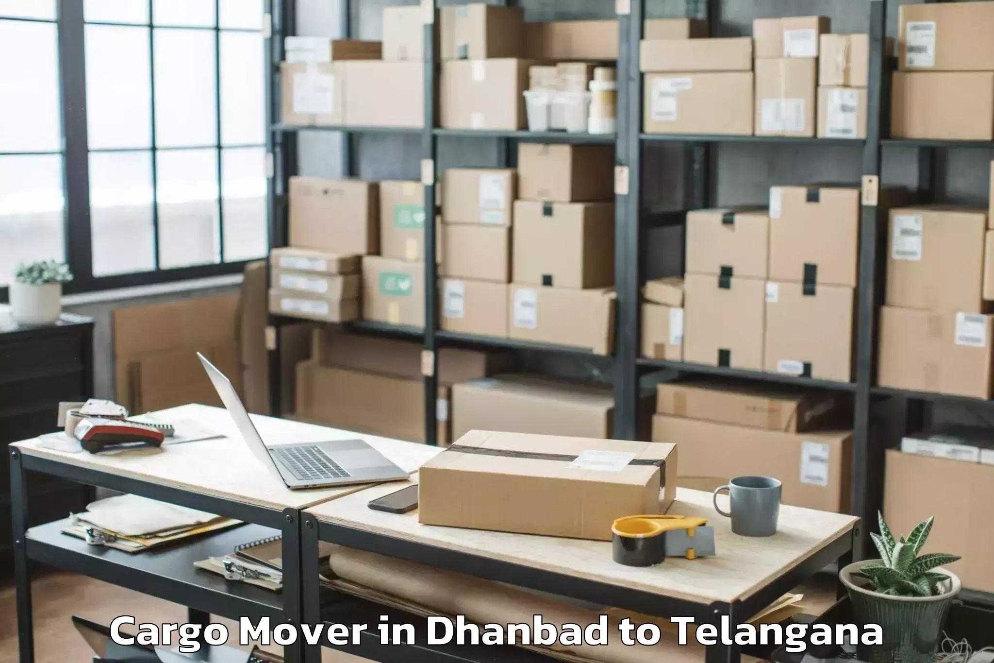 Affordable Dhanbad to Telangana University Nizamabad Cargo Mover